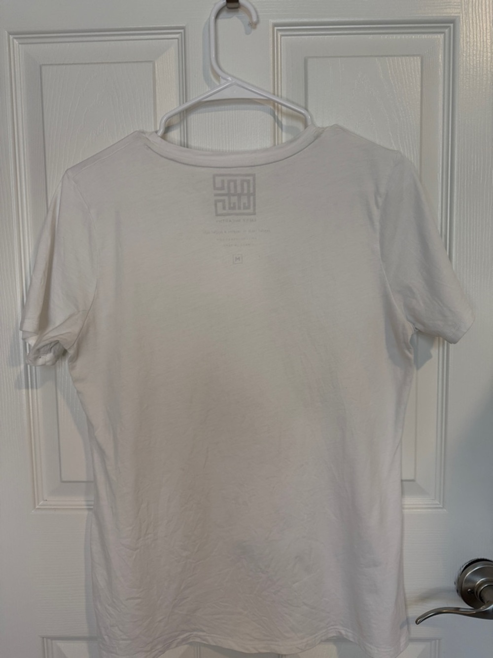 Emily McCarthy cream color Tee with Gold Foil Script “LOVE WINS”. 100% PIMA cot - Picture 6 of 6